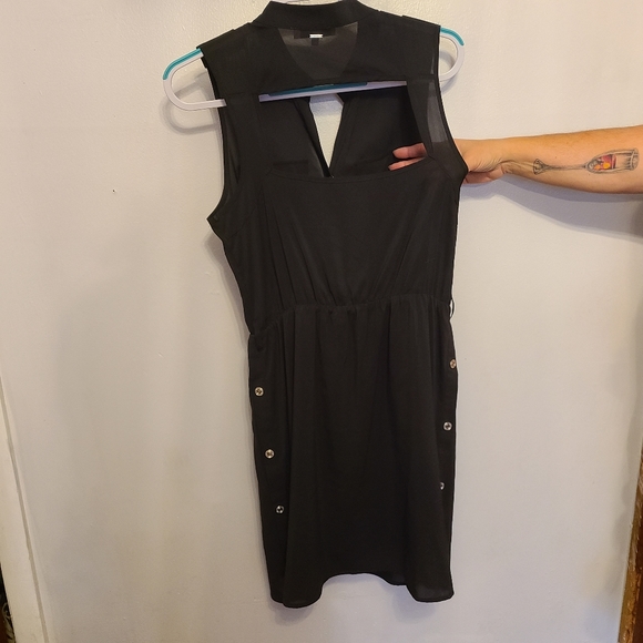 Silvian Heach Military Style Sleeveless Dress - Picture 2 of 5